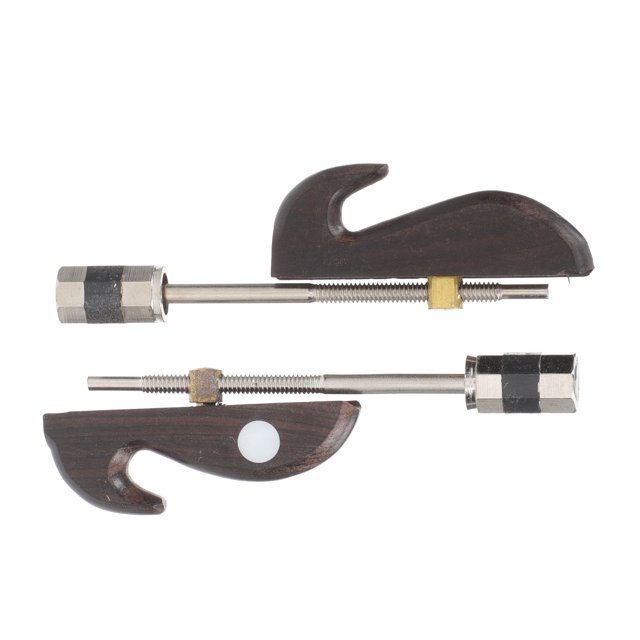 Milisten 2Pcs Wooden Erhu Bow Silver Iron Replacement Easy Install Musical Instrument Accessories