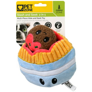 Frisco Camping BBQ Grill Hide & Seek Puzzle Plush Squeaky Dog Toy