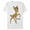 White, variant on Men's Bambi Three Leg Pose  Graphic Tee White 2X Large