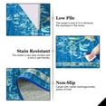 thumbnail image 4 of Wondo 5' x 8' Low Pile Area Rugs, Machine Washable Rug for Living Room, Bedroom, Kids' Room & High-Traffic Areas, Light Blue, 4 of 7