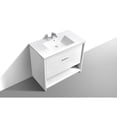 thumbnail image 5 of Kubebath NUDO 36″ Modern bathroom Vanity in Gloss White Finish, 5 of 7