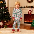thumbnail image 3 of Gaexia Kids Christmas Pajamas Cotton Long Sleeve Matching Holiday Set Toddler Boys Girls Kids Xmas Jammies, 3 of 5