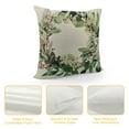 thumbnail image 4 of Fenyluxe  Decorative Spring Wreath Pillow Covers - Summer Floral Leaves Bless Home Cushion Case for Farmhouse Decor Room Bedroom Sofa Chair Car  18x18in, 4 of 5