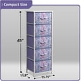 thumbnail image 3 of Sorbus Dresser w/ 5 Drawers Furniture Tall Storage Organizer Unit for Bedroom Tie-Dye Purple, 3 of 5