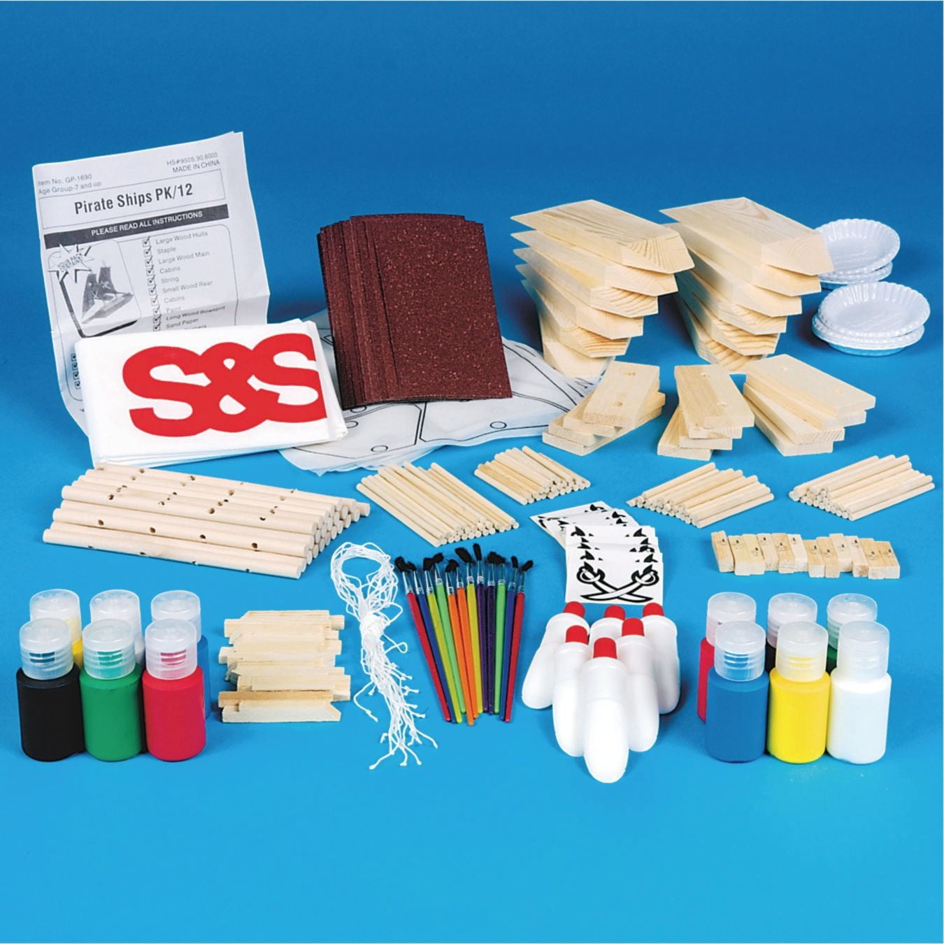 Pirate Ship Craft Kit (Pack of 12)