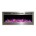 thumbnail image 4 of The Sideline Deluxe by Touchstone - Stainless Steel 60 inch Recessed Smart Electric Fireplace, 4 of 12