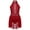 Burgundy, variant on CHICTRY Kids Girls Latin Jazz Dance Dress Sleeveless Cutout Back Skating Gym Practice Leotard Dress Royal Blue 16
