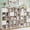 White, variant on 58.5" H Modular Storage Organizer with Fabric Drawers 20 Cube White Bookcase Room Divider Individual