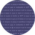 thumbnail image 1 of Ahgly Company Machine Washable Indoor Round Transitional Blue Area Rugs, 7' Round, 1 of 7