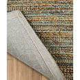 thumbnail image 5 of LR Home Natalie Belle Tan/Blue Braided Farmhouse Jute Blend Area Rug, 5' x 7'9", 5 of 6