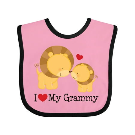 

Inktastic I Love My Grammy Gift Baby Boy or Baby Girl Bib