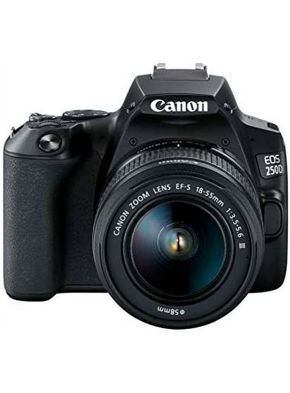 Canon EOS 250D (Rebel SL3) DSLR Camera w/ 18-55m DC Lens (International Model)