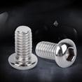 thumbnail image 2 of Tornillo con cabeza hueca hexagonal Jadeshay 50 piezas Acero inoxidable Tapa semicircular, 2 of 8