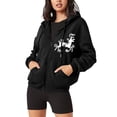 thumbnail image 2 of Pntutb Mujeres Casual Impreso Pullover Manga Larga Con Capucha Bolsillo Blusa Tops Sudaderas Liquidación Pntutb Pntutb-1318, 2 of 6