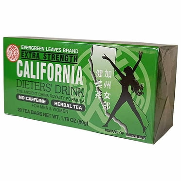 Evergreen Leaves California Dieter's Drink Extra Strength Tea, 20 Count ...