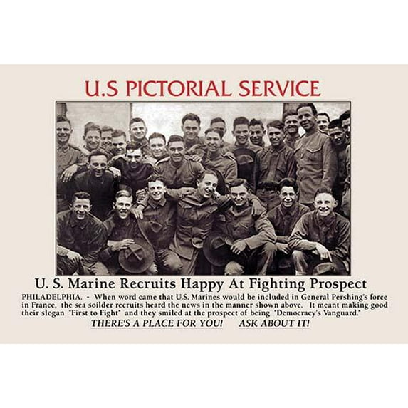 U.S. Marine Recruits-Fine Art Canvas Print (20" x 30")