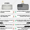 thumbnail image 4 of EcoNour American Flag Windshield Sun Shade | 240T Front Window Visor with Pouch (59" x 29"), 4 of 6