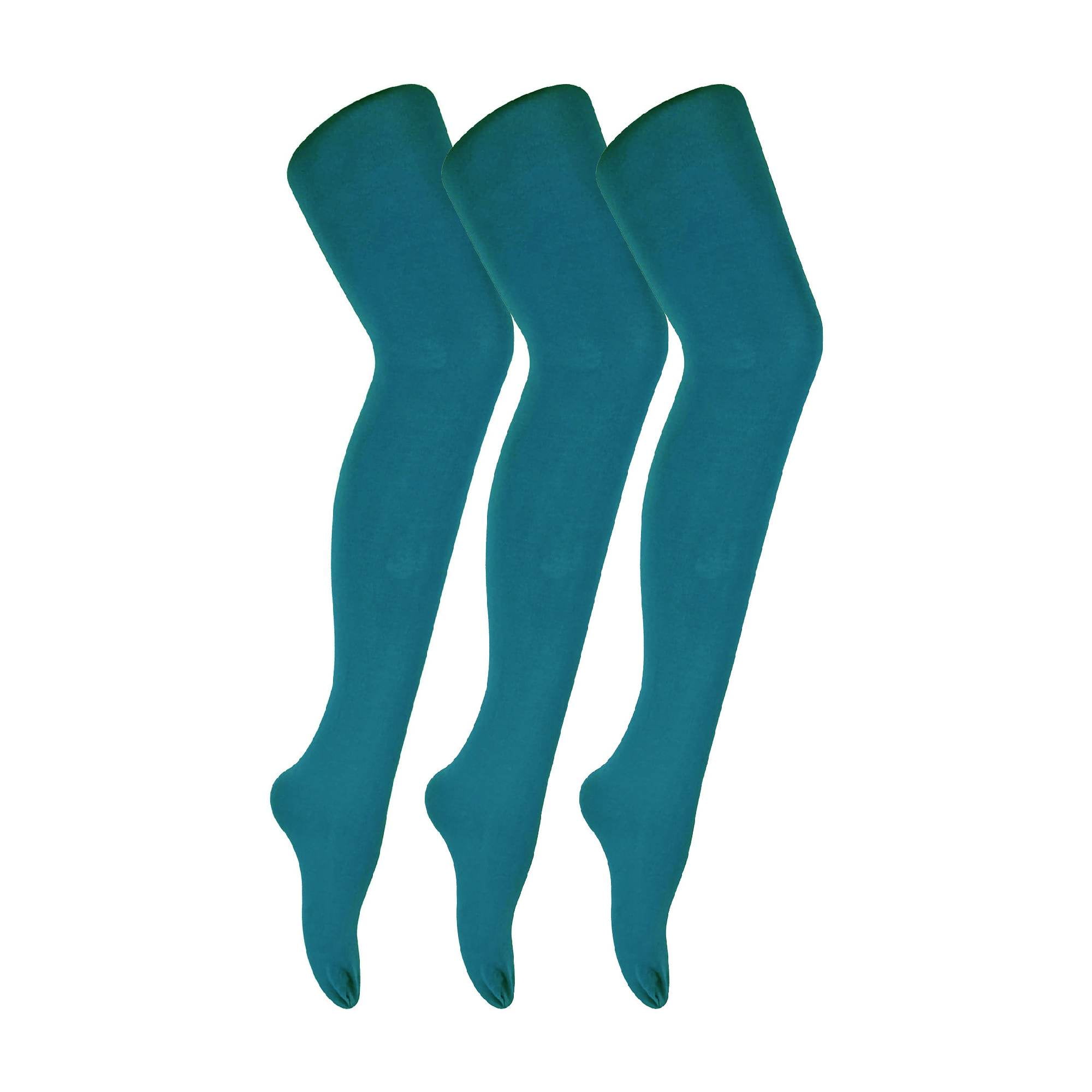 3 Pair Multipack Womens Coloured Opaque 80 Denier Tights Sock Snob