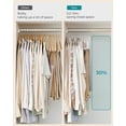 thumbnail image 4 of Perchas para pantalones SONGMICS de terciopelo con clips ajustables, paquete de 50 unidades, 4 of 7