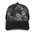 thumbnail image 3 of Naloa Rose Flowers Adult adjustable Print Baseball Hat, Patchwork curved brim baseball capfor Men and Women, One Size, 3 of 5