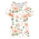 thumbnail image 3 of Fiudx Ofertas Flash Artículos En Oferta Blusas con Estampado Floral para Mujer, Camiseta con Hombros Descubiertos, Camiseta de Manga Corta con Cuello En V, 3 of 4