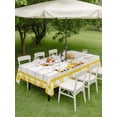 Bees Kind Gnome Rectangle Outdoor Tablecloth with Umbrella Hole Honey ...
