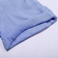 thumbnail image 5 of LIIPEE Men Shirts Casual Solid Color Short Sleeve Stand Neck Business Shirt Male Regular Fit Lightweight Fashion Tops Comfortable Breathable Soft Daily Shirts,Light Blue,L, 5 of 7
