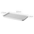 thumbnail image 2 of Double Layer Dish Drainer Plate with Non Slip Design, Sturdy Drying Rack for Kitchen Organizing Vegetables Fruits Glasses and Baby Bottle Storage, 2 of 7