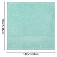 thumbnail image 7 of Unique Bargains Geometric Washcloths Set Cotton Bath Towels Low Lint Green 4, 7 of 7