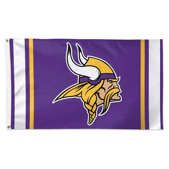 WinCraft Minnesota Vikings 3' x 5' Vertical Stripes Deluxe Single-Sided Flag