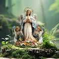thumbnail image 6 of sruoe Garden Statues for Outside, Decoration Ground Insert, Fairy Flower Pot Decor, Flat Acrylic Patio Decor, Bohemian Garden Statue, Outdoor Lawn Ornament for Home and Yard, 6 of 8