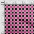 thumbnail image 1 of oneOone Cotton Flex Pink Fabric Gingham Check Sewing Craft Projects Fabric Prints By Yard 40 Inches Wide, 1 of 4