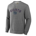 thumbnail image 2 of Men's Fanatics  Heather Gray New York Giants Loop Terry Pullover Sweatshirt, 2 of 7
