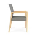 thumbnail image 4 of Pemberly Row Waiting Reception Guest Chair Wood Frame in Gray, 4 of 5