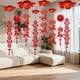 thumbnail image 5 of Colgante de techo con borlas chinas de fieltro rojo tradicional, decoración de Año Nuevo para el hogar Caballo, 5 of 8