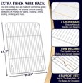 thumbnail image 2 of 4Pcs Baking Sheet with Rack Set (16 Inch), Joyfair Stainless Steel Oven Baking Pan Tray & Cooling Racks for Cookie/Jelly Roll/Bacon/Meat, Healthy & Commercial Metal, Rust-Free & Dishwasher Safe, 2 of 7