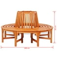 thumbnail image 3 of vidaXL Tree Bench Ø 63" Wood, 3 of 3
