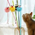 thumbnail image 4 of Cat Interactive Wand Soft - Bell Decorative Funny Kitten Teaser Pet Chewing Toy, 4 of 7