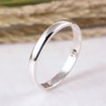 thumbnail image 2 of 925 Sterling Silver 3mm Wedding Band – Simple Half Round Ring for Daily Wear, Couple Rings, Gift for Her, 2 of 4