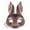 C, variant on Zhourta Easter Party Funny Decoration take Photos Record Supplies Easter Bash EVA Half Face Bunny Animal Decoration