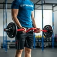 thumbnail image 7 of Synergee Commercial Super Easy Curl Olympic Bar Red Cerakote with Powder Coated Black Bushings Excellent for Bicep Curls and Triceps Extensions, 7 of 7