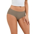 thumbnail image 4 of INSPIRE CHIC Women's Mid-Waisted Panties Full Coverage No Trace Comfortable Briefs XL Brown, 4 of 4