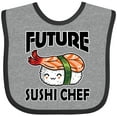 thumbnail image 3 of Inktastic Future Sushi Chef Baby Clothes Boys or Girls Baby Bib, 3 of 4