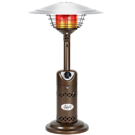 Tabletop Heater Propane Patio Heaters BALI OUTDOORS Patio Gas Heater Portable Heater, Bronze