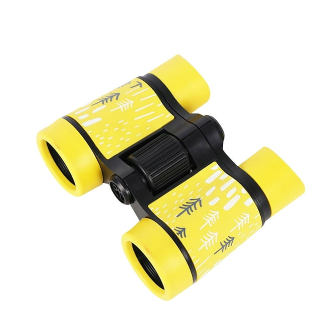 Nsxcdh Kids Binoculars Small Compact Shock Resistant Toy Anti Friction 4.33x4.41x1.57in Crystal Magnification Outdoor Learning Nature Exploration Girl Boy Gift Home Office Decor