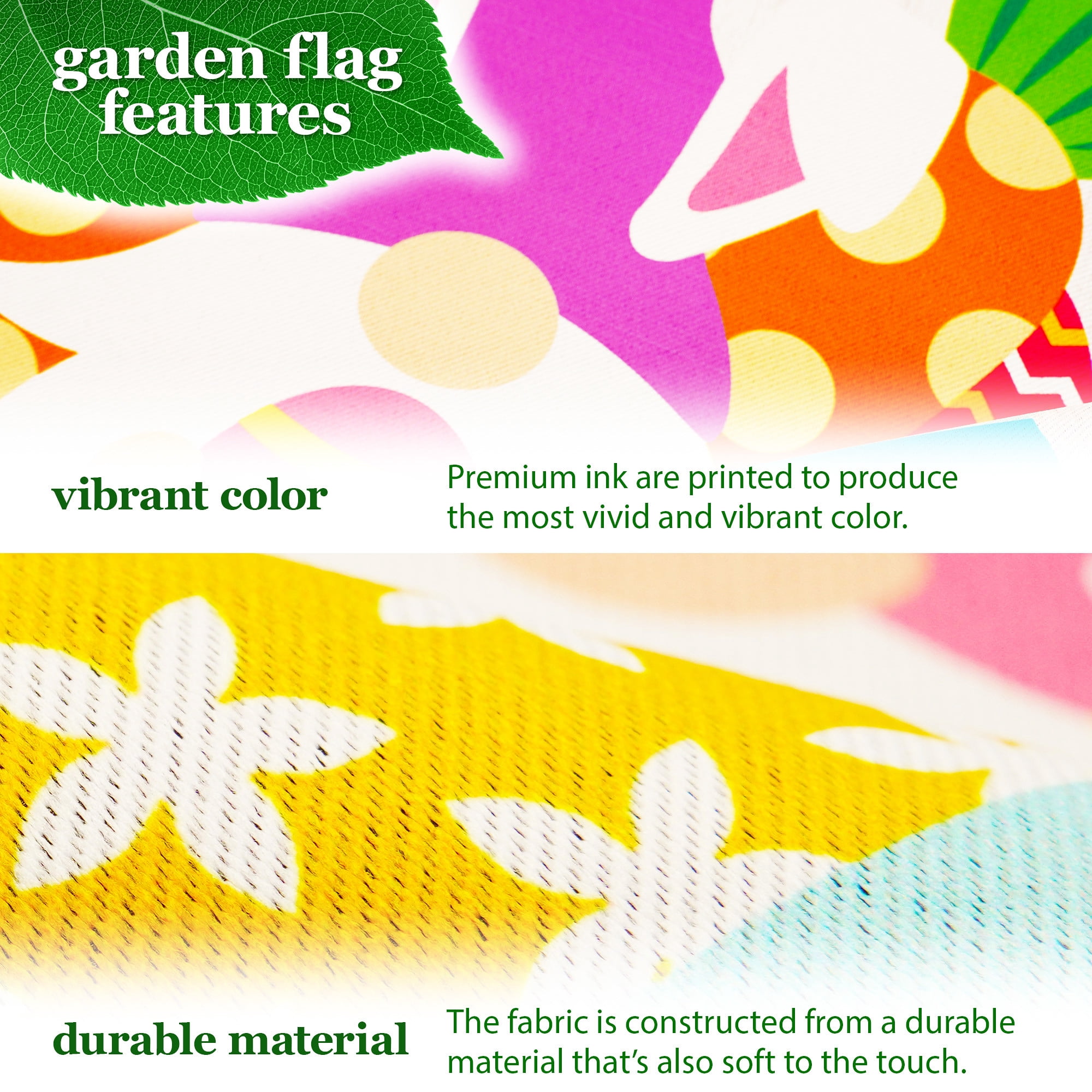 G128 2sets: 36"x16" Flag Stand & 12"x18" Double Sided Gnome Truck Garden Flag Easter Polyester