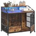 thumbnail image 3 of Jaula para perros BOINN, resistente, 112 cm, con 3 puertas y cuenco, 3 of 7