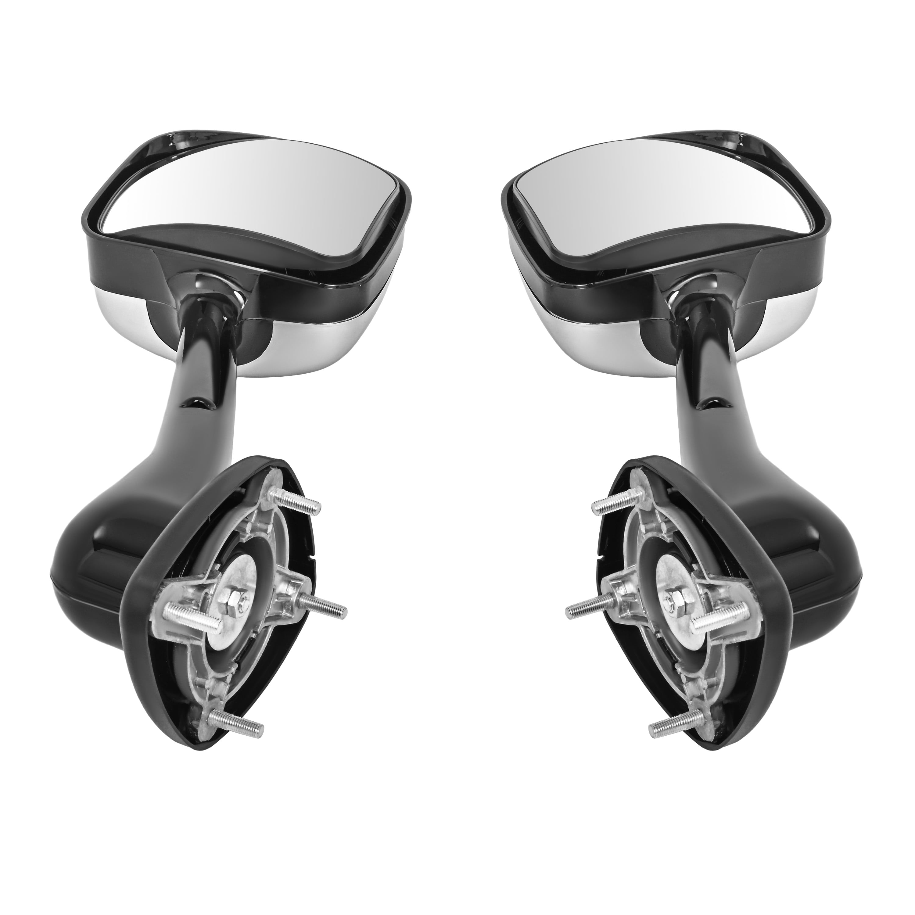 KOJEM Pair Hood Mirror Compatible with 2008-2017 Freightliner Cascadia Pair Hood Mirrors Cap Cover Trucks Pickup Manual Hood Mirror Driver Left and Passenger Side Pair