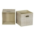 thumbnail image 3 of Household Essentials 6 ct Open Fabric Cube Storage Bins, Tan, 3 of 5