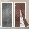 thumbnail image 2 of Magnetic Thermal Insulated Door Window Curtain, Center Opening Doorway Curtain, Folding Doorway Screen Curtains for Bath Bedroom Porch Doorway, 2 of 8